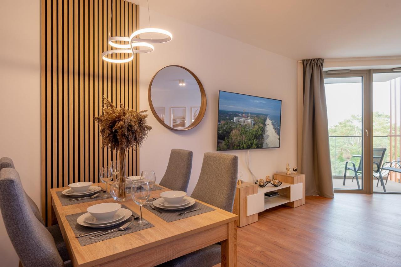 Pinea Sky Premium Apartament Z Widokiem Na Morze Ze Spa I Basenem Przy Plazy Pobierowo Ngoại thất bức ảnh